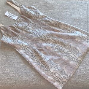 Large Cream/Nude Snake Skin Dress